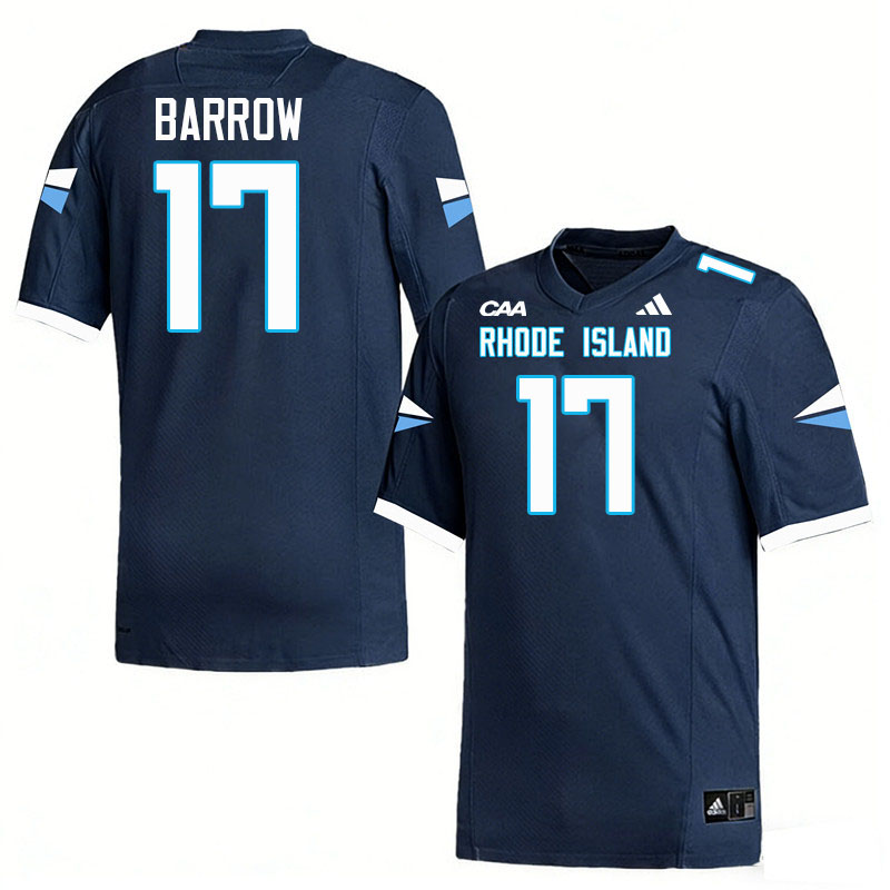 Rhode Island Rams #17 Brendon Barrow College Football Jerseys,Uniforms-Navy